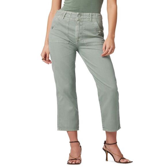 Joe's Jeans The '90s Utility Twill Crop Pants In Sea Grass 32 - Picture 2 of 3